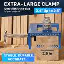 Ultimate Dowel Jig Kit & Biscuit Jointer Set-Adjustable Doweling Jig with 4 Titanium Drill BitsDepth Stops & Clamp for Precision WoodworkingJoinery!(With drill bit)