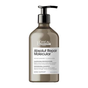 L'Oreal Professionnel Absolut Repair Molecular Shampoo - Repairs Damage & Restores Strength For All Damaged Hair, With Peptide Bonder & Amino Acids, Sulfate-Free