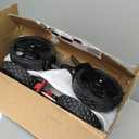 Sekey Collapsible Foldable Wagon with 330lbs Weight Capacity, Heavy Duty Folding Wagon Cart with Big All-Terrain Wheels & Drink Holders. Black