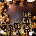 Graduation Prom Party Decorations Class of 2026, 8 Pcs Silver Balloon Boxes with Letters Cards, Graduation Prom Party Supplies Decor for College High School Congrats Grad Send Off Ceremony