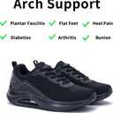 Gyeice Women's Walking Shoes Arch Support Orthotic Breathable Tennis Sneakers for Plantar Fasciitis Pain Relief US 9.5