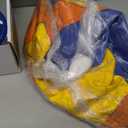 18" Herding Ball for Dogs - Upgraded Chew-Resistant Double-Layer Material Durable Waterproof Dog Toy Suitable for Australian Shepherds, Cattle Dogs, Sheepdogs (Orange+Yello+Blue)