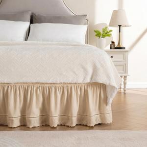 Miye Bed Frame Skirt Lace Design