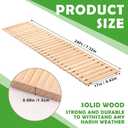 Landical 24ft Wooden Garden Pathway with Non Slip Surface Roll Out Boardwalk Walkways Road Floor Pathway Rustic Path Decorative Patio Pavers for Outdoor Garden Beach Wedding Party (Natural)
