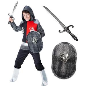 Morph Medieval Knight Costume for Kids - Boys Knight Armor Halloween Costume - Medieval Dress Up for Boys (Large - (9 - 11 Years))