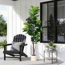 Artificial Fiddle Leaf Fig Tree 6FT with Planter Faux Trees Indoor Tall Artificial Tree, Stable Base, 84 Realistic Leaves, for Indoor/Outdoor Home Office Living Room Decor, Housewarming Gift