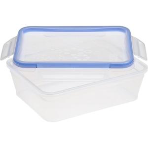 Snapware Total Solution 8.5-Cup Plastic Food Storage Container with Lid, 8.5-Cup Rectangular Meal Prep Container, Non-Toxic, BPA-Free Lid with 4 Locking Tabs, Microwave, Dishwasher, and Freezer Safe