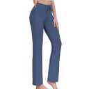 ADANIKI Women's Long Modal Comfy Drawstring Trousers Loose Straight-leg for Yoga Running Sporting (Navy Blue, 2XL)