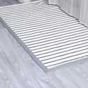 9.8ft Peel and Stick Floor Transition Strip, Carpet to Tile Transition Edging Trim Suitable for Doorways Threshold (Cover Height Within 5mm) (Gray)