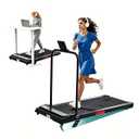 Portable Walking Pad Treadmill with Incline, 0.6-7.6MPH Mini Walking Treadmills for Home Small,3.0HP Electric Under Desk Treadmill for Exercising, Small Treadmills with Handle Bar, 350 LB Capacity