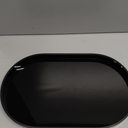 Acrylic Vanity Serving Tray14"x8.5" Decorative Capsule Shape Tray for Bathroom, Dresser, Coffee Table  Sleek Minimalist Lucite Tray for Perfume, Jewelry, Makeup Organizer (1pack, Glossy White)