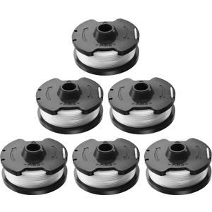 Houselife 0.065" Trimmer Line Replacement String  16.4ft x 6 Pack (98.4ft Total)  Compatible with Houselife Weed Eater, Grass Trimmer, Edger  Professional-Grade Nylon Cutting Line for Lawn Care