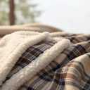 Eddie Bauer - Sherpa Throw Blanket for Couch 50x60 Ultra Soft Reversible Fleece & Plush Sherpa Blanket, Warm Cozy Plaid Throw Blanket for Sofa, Bed, Living Room, Cabin Decor