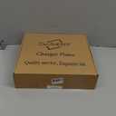 DaCakeWS Metallic Round Charger Plates 10PCS, 13inch Plastic Beaded, bulk wedding, Dinner, Party, Event, Decoration(Gold 10)