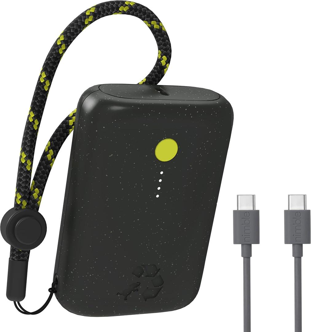 Nimble Champ Portable Charger, 10,000mAh Power Bank Fast Charging, 20W Dual USB-C Battery Pack with Cable, Travel Essential Power Bank for iPhone Laptops Galaxy Tablet Pixel iPad Macbook Kindle Airpod Nimble Champ Portable Charger, 10,000mAh Power Bank Fast Charging, 20W Dual USB-C Battery Pack with Cable, Travel Essential Power Bank for iPhone Laptops Galaxy Tablet Pixel iPad Macbook Kindle Airpod