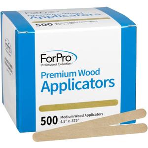 ForPro Professional Collection Premium Wood, Non-Sterile, Hair Removal Waxing Applicators, Medium, 4.5 L x .375 W, 500-Count