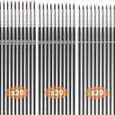 Tiny Detail Paint Brushes 60 Pcs Fine Paint Brushes Set with 3 Size #0#00#000 Liner Brush for Miniature 40k Model Crafts Watercolor Acrylics Oil