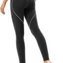 Women's Y2K Sexy High Waisted Leggings - Tummy Control Squat Proof for Going Out, Stretchy Butt Lifting Workout Pants (Black, M)