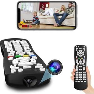HD 1080P Hidden Camera TV Remote Spy Camera 2 in 1 Use WiFi Cameras with Video and Motion Detection for Indoor Home Security Wireless Nanny Cam