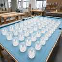 36 Pcs DIY Snow Globe Kit, Clear Plastic Water Globes for Bulk Cap Crafts Valentine Winter Holiday, Empty Decoration Christmas Home Party Supplies Kids, Adults