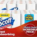 Scott Paper Towels, Choose-A-Sheet, 30 Double Rolls = 60 Regular Rolls (108 Sheets Per Roll) (White)