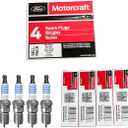 MAS Set of 8 Red Ignition Coil Pack DG508 & 8pcs Motorcraft Spark Plug SP479 Compatible With Ford F150 E250 Expedition Excursion Lincoln Navigator Replacement for DG457 DG491 3W7Z12029AA
