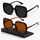 miyya Oversized Polarized Sunglasses Women, Trendy Retro Sun Glasses for Women 2025, Oversized Shades