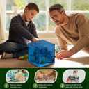 Piggy Bank for Adults Must Break to Open, Vcertcpl Acrylic Clear Piggy Bank Money Saving Box for Cash Saving, Unopenable Adults Large Bank for Real Money Bank Coin Bank Change Jar