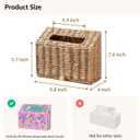 Unjumbly Hand Towel Box Cover, Designed for Kleenex Disposable Hand Towels, Paper Rope Tissue Box for Bathroom, Powder Room, Bedroom (Brown)