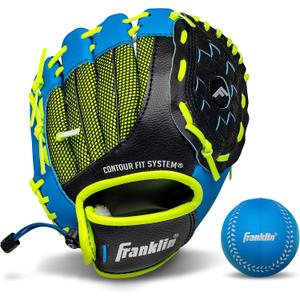 Franklin Sports Kids Baseball Glove - NeoGrip Boys + Girls Youth Tball Glove - Teeball, Baseball + Softball Mitt