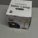 EppieBasic Cordless Table Lamp Rechargeable: Fast Charging & Long Lasting - 2700K Warm Light Vintage Gold Lamps for Women Housewife - Dinning Living Room Bedroom (Bronze+White Lampshde-1)