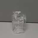 HONJAN Clear Acrylic Soap Dispenser, 13.5 oz Square Lucite Soap Dispenser with Pump (Chrome) Refillable Hand Soap Liquid Soap Dish Soap