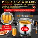 pressure cooker stainless steel 8 qt, Olla de presion, stainless steel Pressure Cooker 8+ qt, Compatible with Induction and Gas Stovetops, ollas de presin para cocinar panela de pressao