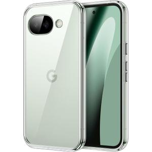 JETech Case for Google Pixel 10a, Non-Yellowing Shockproof Bumper Protective Phone Cover, Anti-Scratch Hard PC Back (Clear)
