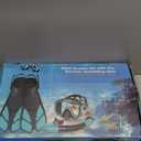 Snorkeling Gear for Adults Men Women,4 in 1 Snorkel Set with Panoramic View Diving Mask Anti-Fog Anti-Leak,Dry Top Snorkel,Fins and Travel Bag for Swimming,Snorkeling and Travel Diving (ML/XL, BLACK)