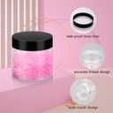 Loretoy 36 Pack 2 OZ Plastic Jars with Lids, BPA Free, Reusable, Refillable Transparent Cosmetic Containers for Bath Salts, Cosmetics, Powders, Beauty Product and Small Accessories
