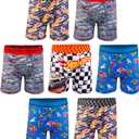 Hot Wheels Boys' Boxerbriefs and Briefs, 4T, (7-pack Athletic Boxer Brief)