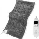 Weighted Heating Pad for Peiod Cramps and Back Pain,Machine Washable.17 x33 Extra Large Electric Heating Pad foShoulder, 4.9LB Heated pad with 4 Heating Levels, Fathers Day for Dad Gifts