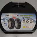 SCITOO KN110 Snow Chains Quick Easy Installation,Tire Traction Chain for Car Pickup Trucks SUV,Adjustable Universal Emergency Thickening Tire Chains Width 215 225 235 245(15" 16" 17" 18")- Set of 2