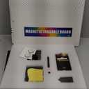 MAG-FANCY Magnetic Calendar for Refrigerator Dry Erase Calendar Black Monthly Chalkboard Planning Board 6 Fine Tip Wet Erase Markers & Mounts for Wall Hanging