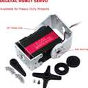150KG Robot Servo Motor 12V High Voltage High Torque Steel Gear Large Digital Steering Servos with Mount Brackets