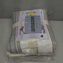 Great Bay Home Striped Quilt Set - 3-Piece Full/Queen Size Farmhouse Bedding Set - Lightweight, All-Season, Reversible Bedspread (White/Grey)