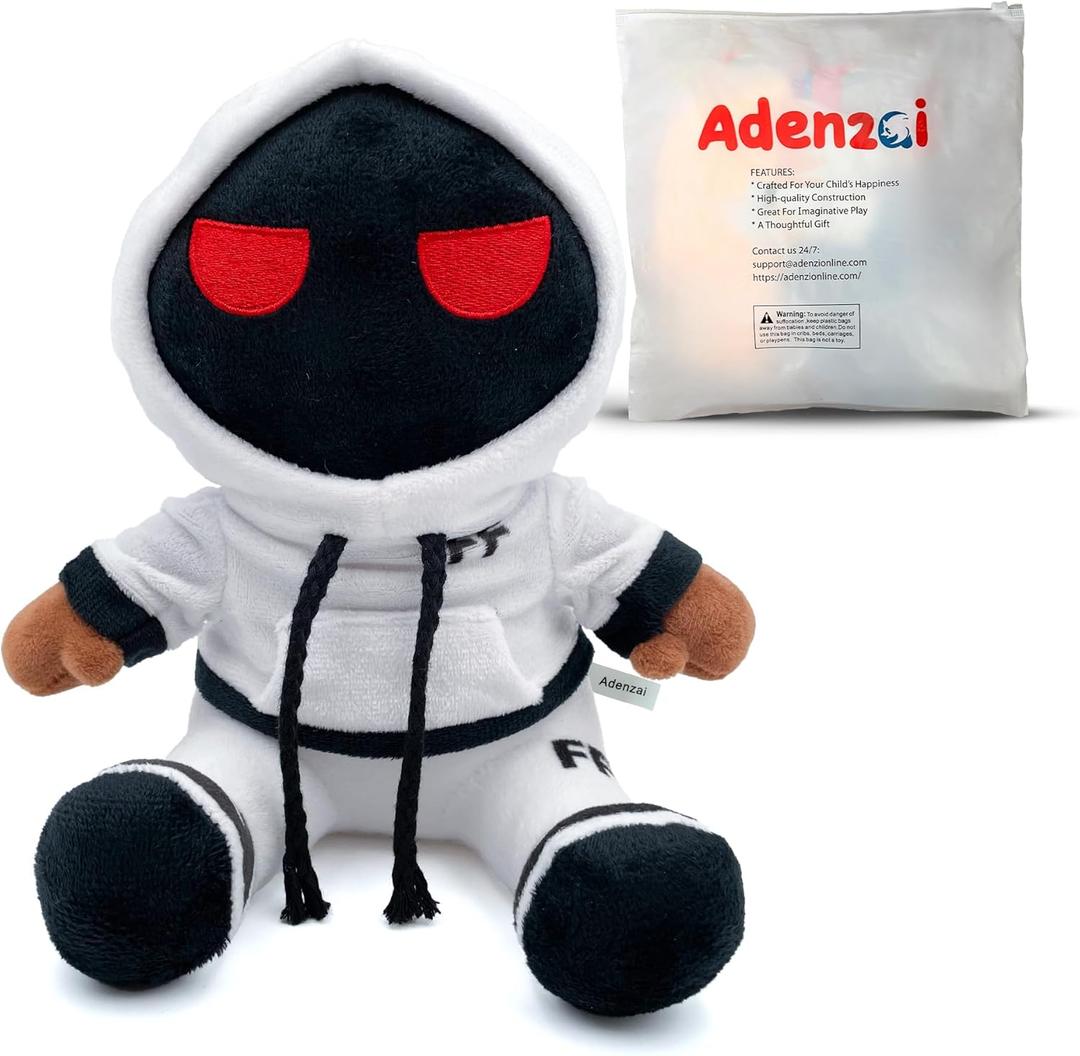 Adenzai 8.7" Foltyn Family Standard Plushies Cute Halloween Plush Toy | Soft Stuffed Pillow | Kids' Room Decor for Birthdays & Holidays | White8.7IN