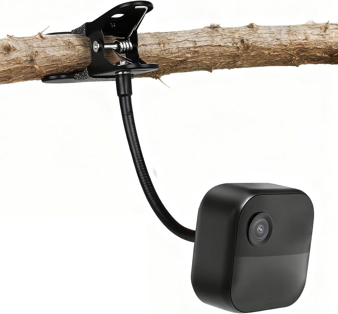 2Pack Flexible Clamp Mount Compatible with Blink Outdoor 4 (4th Gen)/(3rd Gen) XT3/Blink XT/XT2/Mini, Perfect Angle with Gooseneck Arm, Attach Your Blink Outdoor Camera Wherever You Like