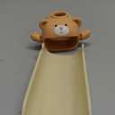 Skyroku Faucet Extender for Toddlers, Sink Extenders with Temperature Sensitive for Kids Hand Washing Sink Faucet Extension,Suitable for Bathroom Sink, Kitchen,Bathtub (Brown)