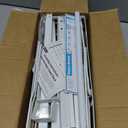 Aetyord Hanging Towel Racks for Bathroom No Drill - Over The Door 6-Tier Bath Towel Storage Organizer for Small Bathrooms - Back Door Large Tiered Towel Holder Hanger for Rolled Towels RV Camper White