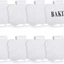 Zonon 8 Pack Basket Labels Clips with 40 Pcs Pantry Labels Set Removable Bin 3.5 x 2.4 Inch - for Kitchen, Pantry, Black & White Words