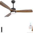 52" Ceiling Fans with Lights and Remote Control, Indoor Outdoor Ceiling Fans Farmhouse, Timing 6 Speeds 3 Color Light with Memory Lighting Function