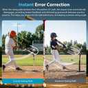 25 Degree Baseball Swing Path Trainer, Upgraded All-Aluminum Tubing Clamps Bat Path Trainer, Softball & Baseball Swing Path Trainer