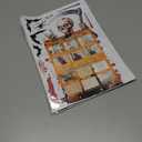 8 Sheets Halloween Window Clings Bat Ghost Creative Pumpkin Horror Skeleton Window Decorations Stickers for Halloween Indoor Party Decorations